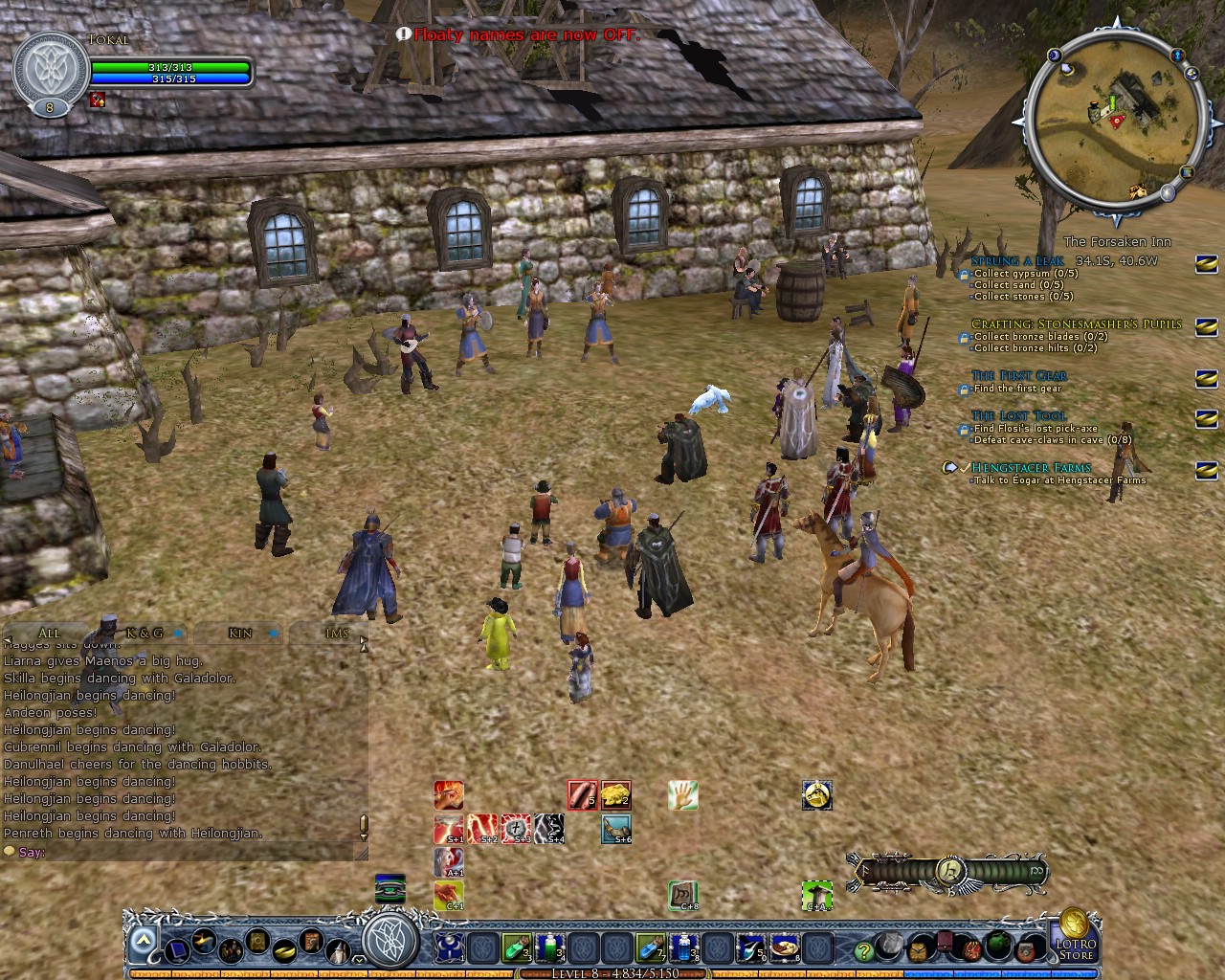 Image: Another band playing in front of the Forsaken Inn