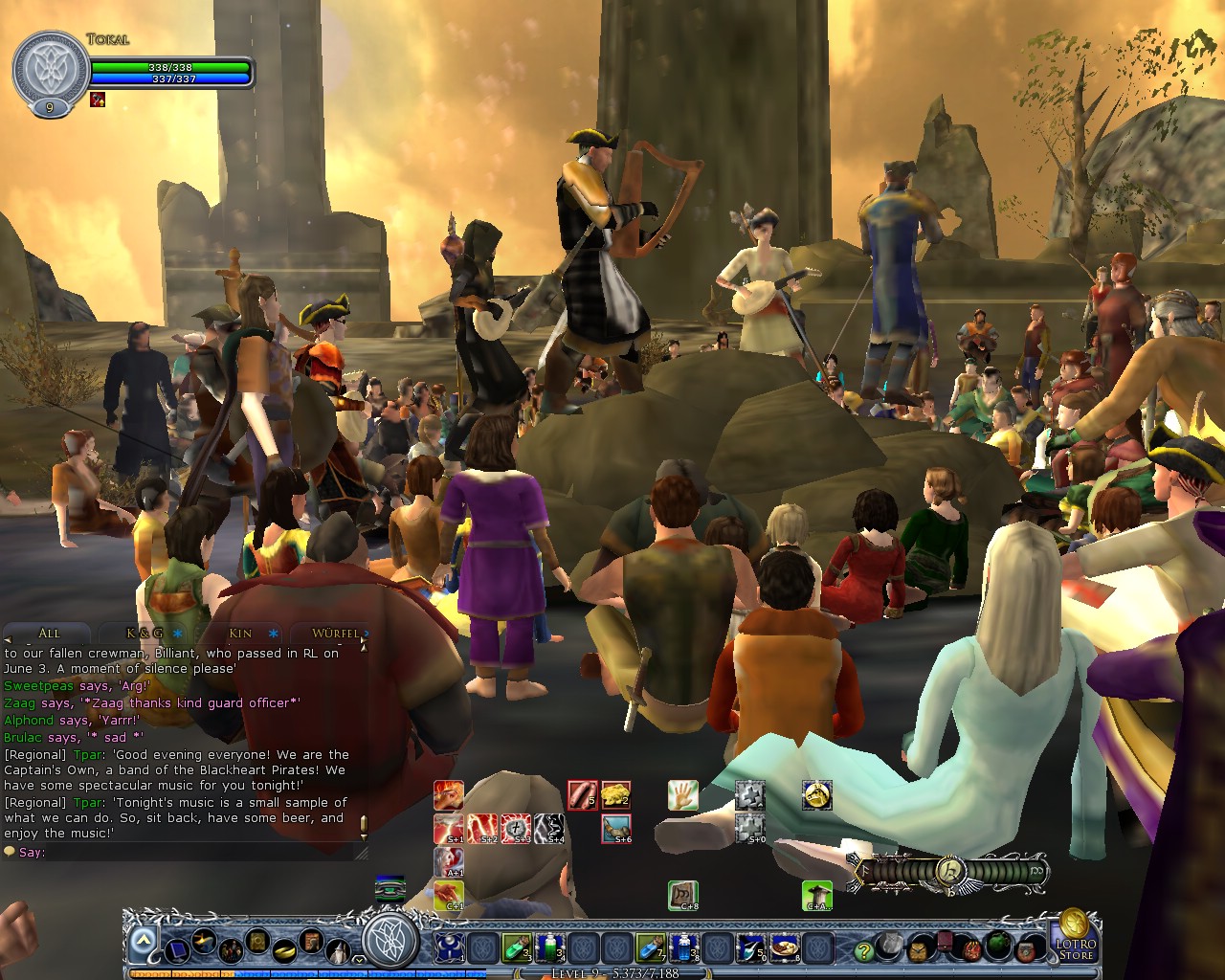 Image: The "Blackheart Pirates" on stage 03