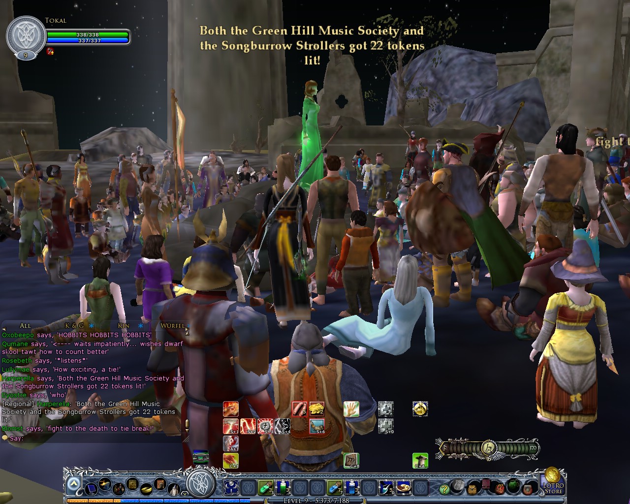 Image: Harperella announcing the first winners this evening 01