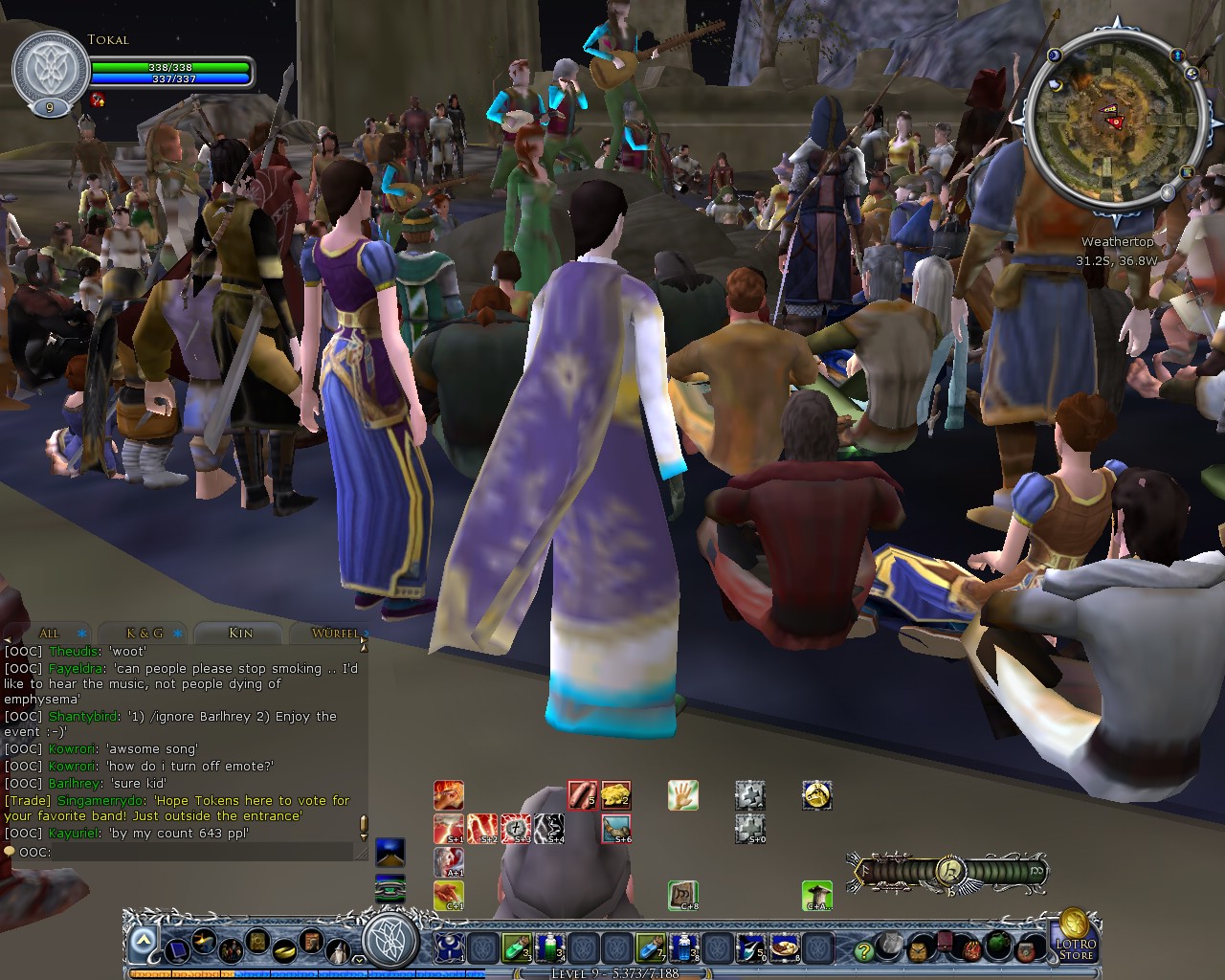 Image: The "Hobbiton Philharmonic's" are playing nice tunes