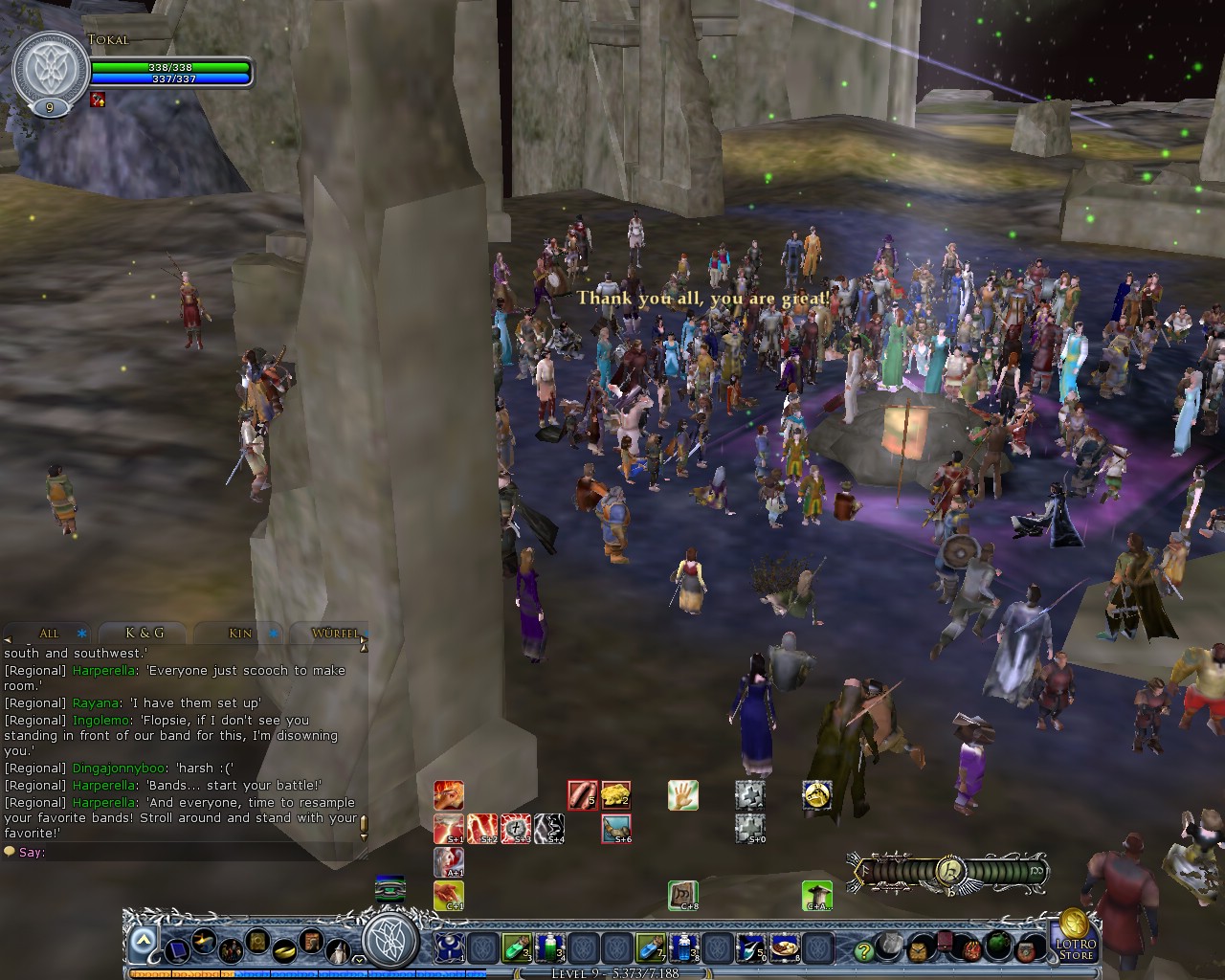 Image: The bands arrange for the last tune and the Battle of the Bands 06