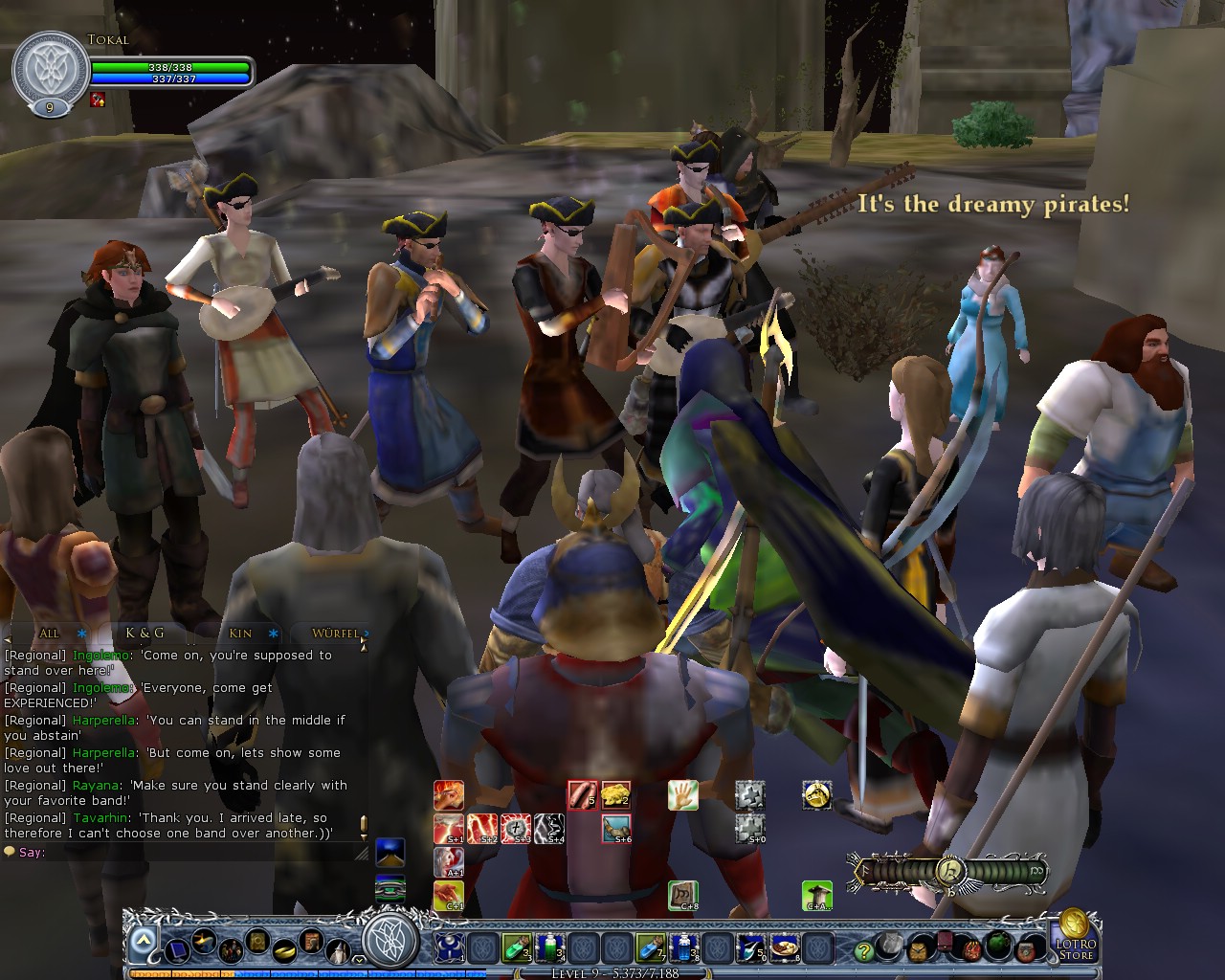 Image: The bands arrange for the last tune and the Battle of the Bands 09