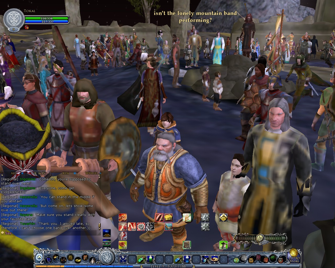 Image: The bands arrange for the last tune and the Battle of the Bands 10