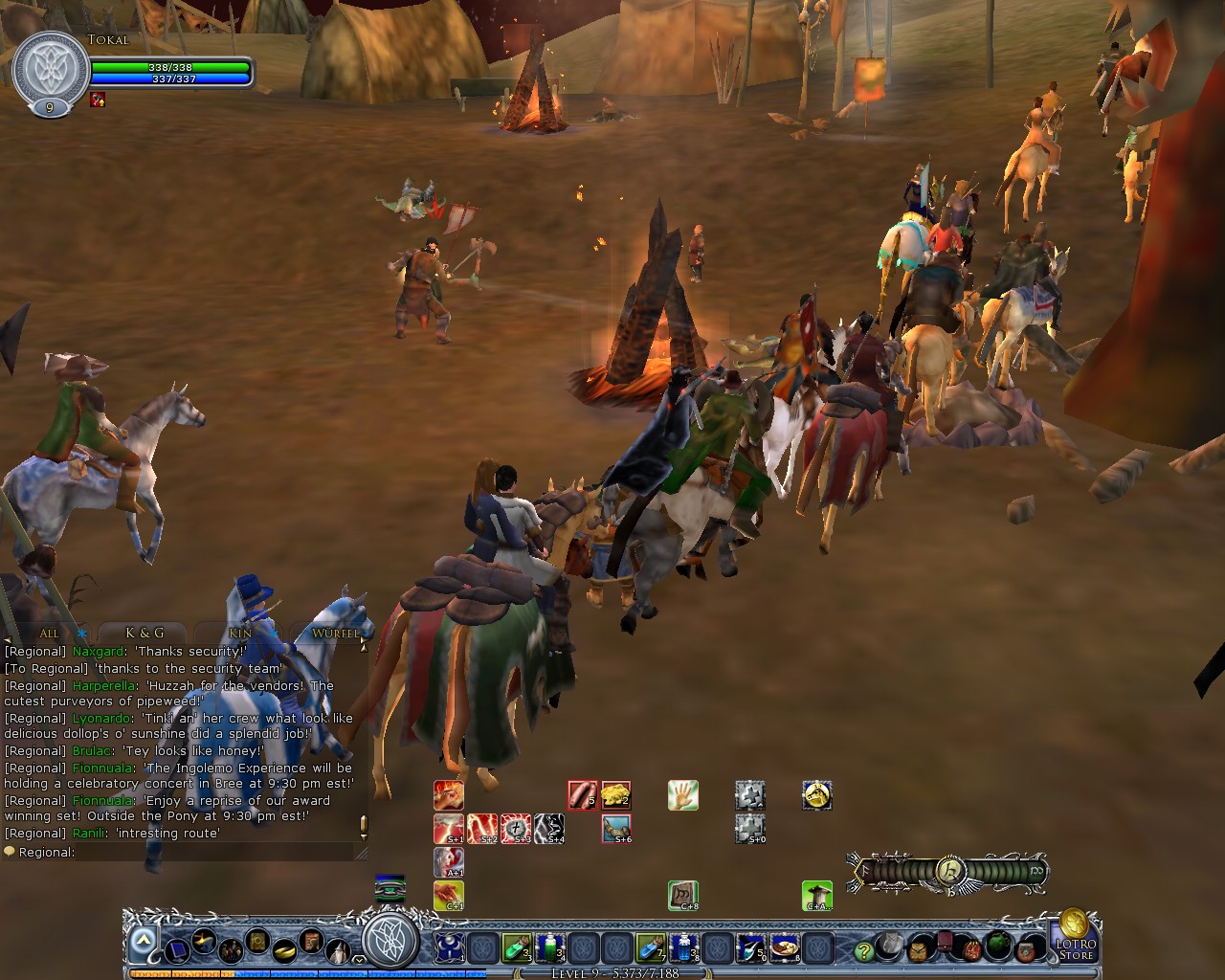 Image: The long procession walking from Weathertop to Bree 05