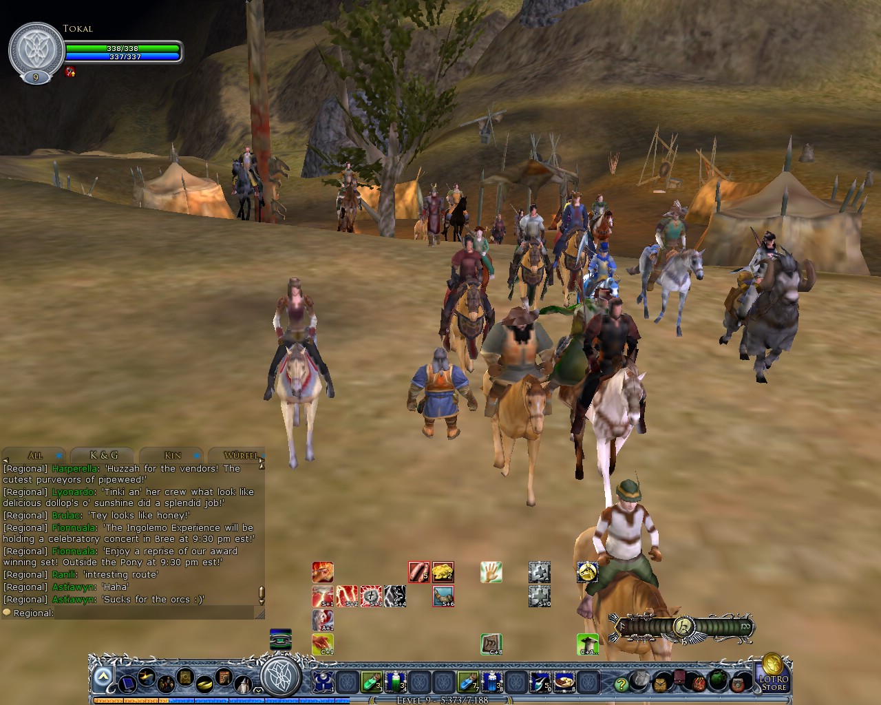 Image: The long procession walking from Weathertop to Bree 06