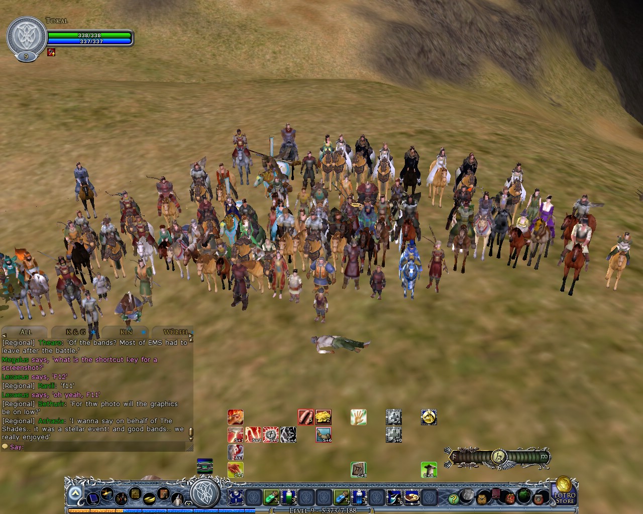 Image: The long procession walking from Weathertop to Bree 12