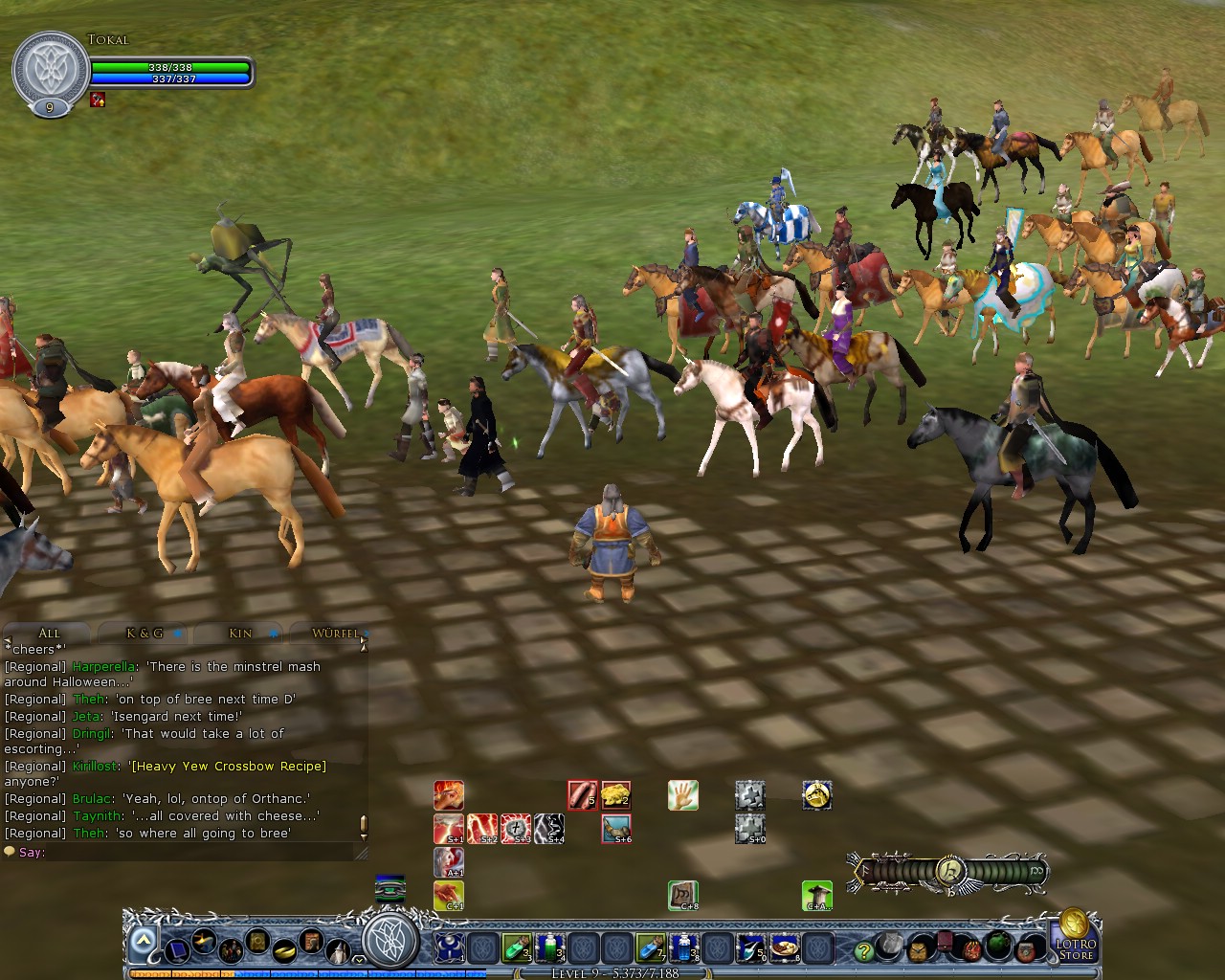 Image: The long procession walking from Weathertop to Bree 18