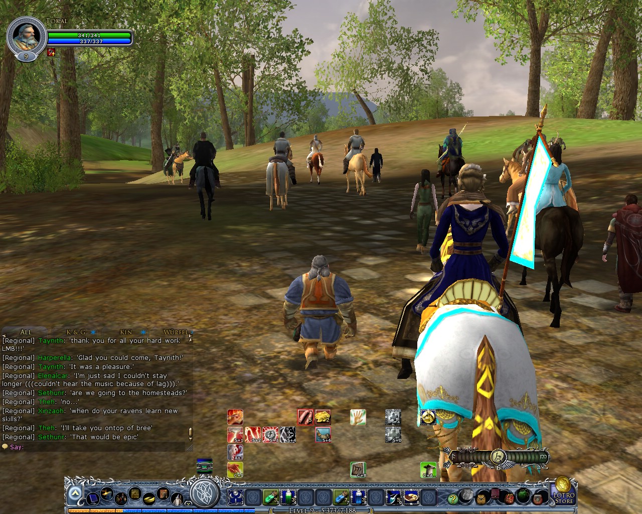 Image: The long procession walking from Weathertop to Bree 22