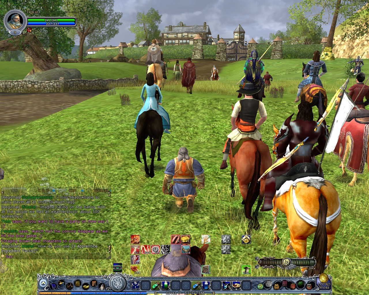 Image: The long procession walking from Weathertop to Bree 24