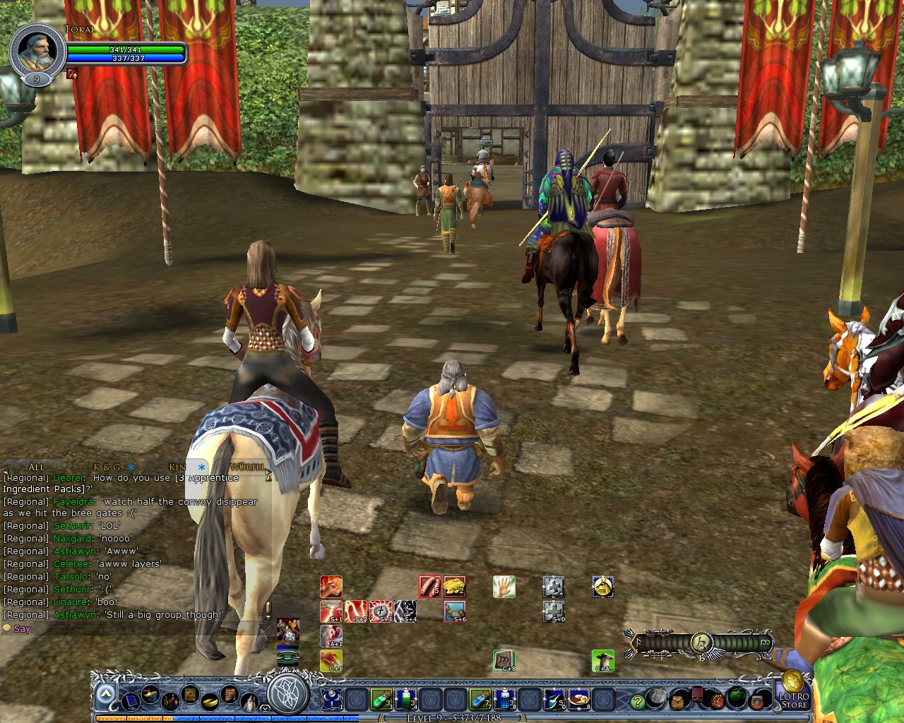 Image: The long procession walking from Weathertop to Bree 25