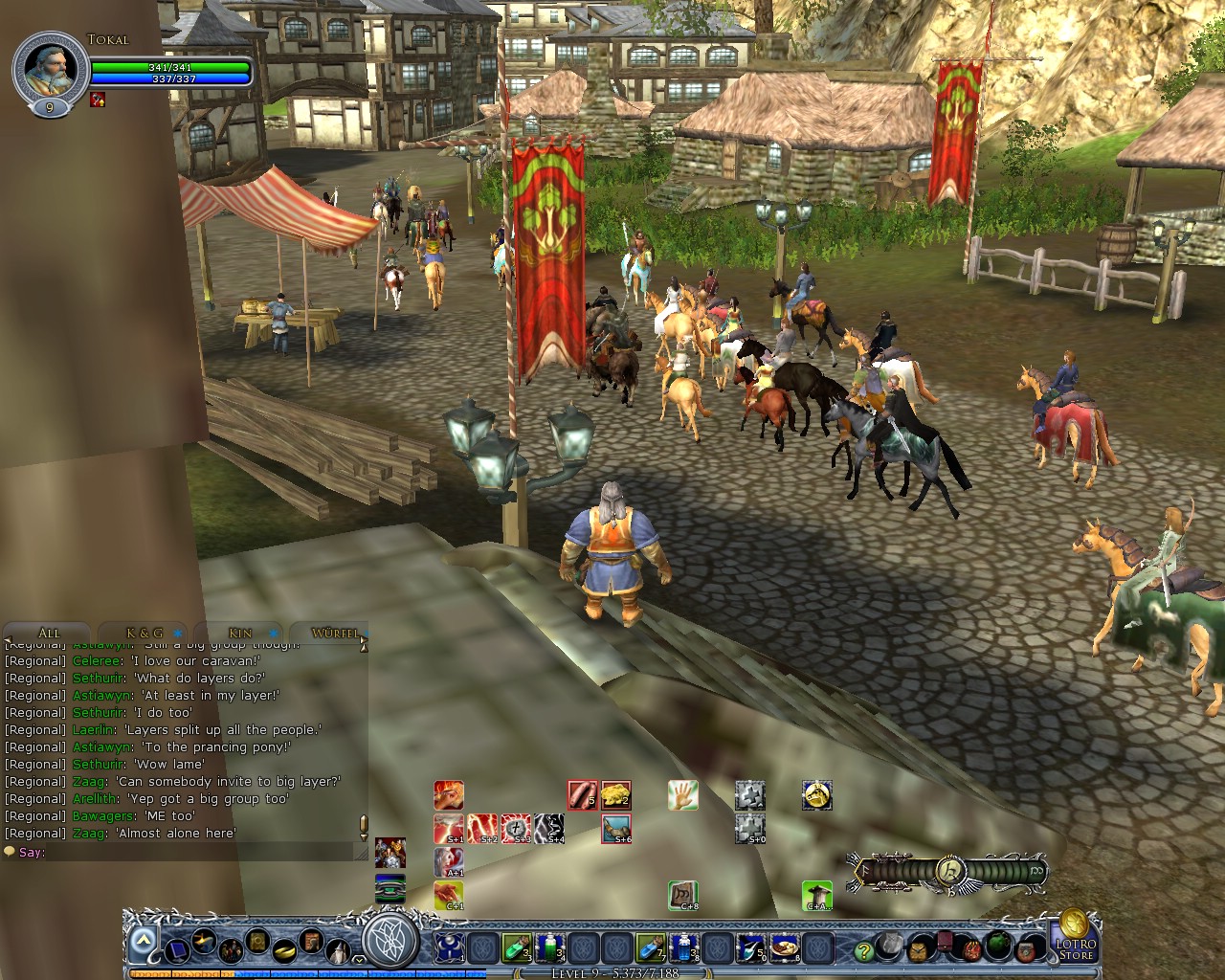 Image: The long procession walking from Weathertop to Bree 27