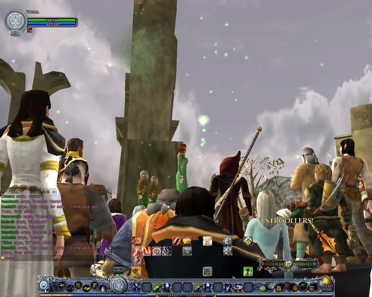 Image: The "Songburrow Strollers" playing their songs