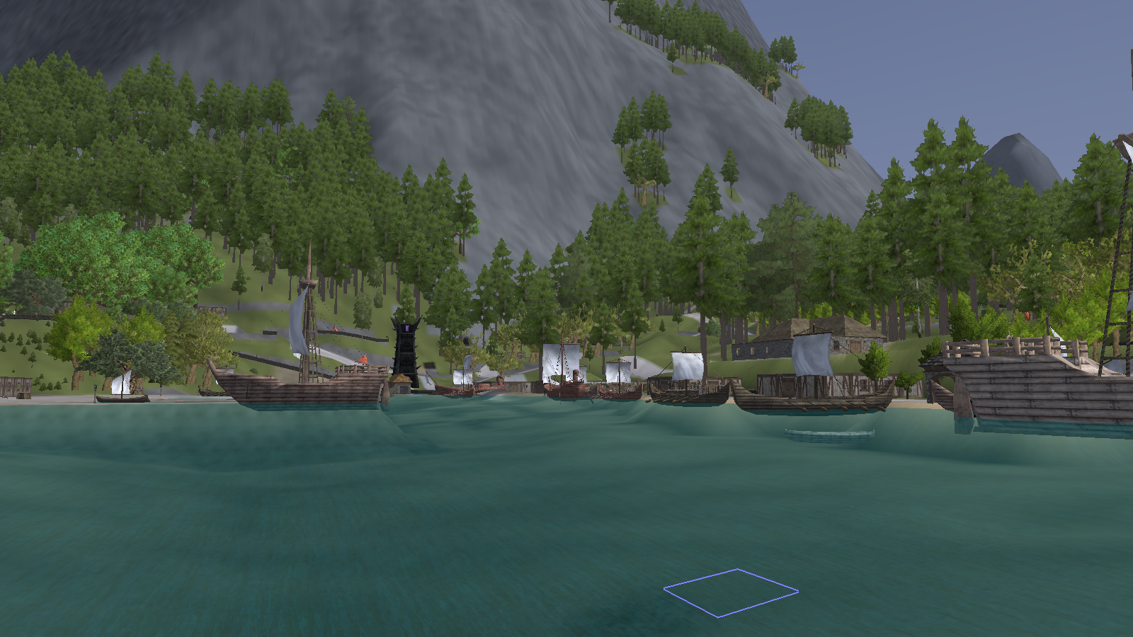 Image: Glasshollow Market - Arrival at the Harbour, left side