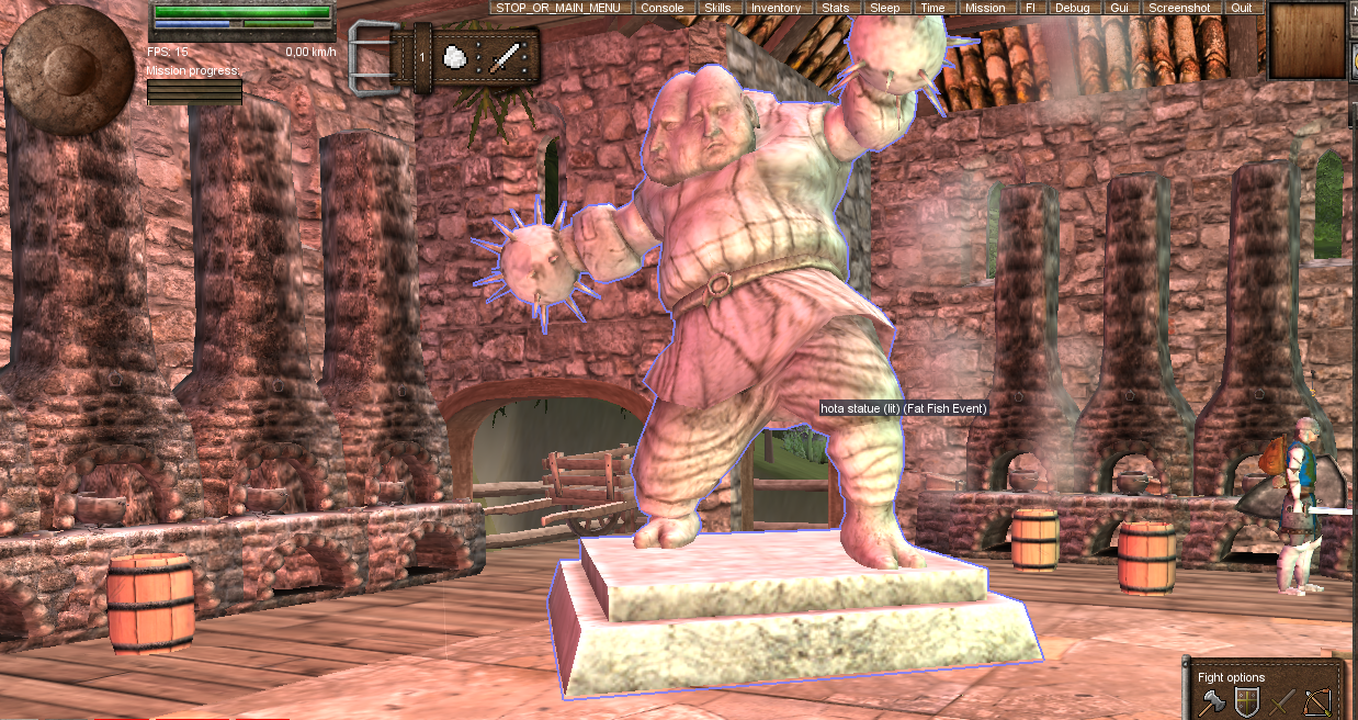 Image: Hota-Statue, price for the winner of the fishing event