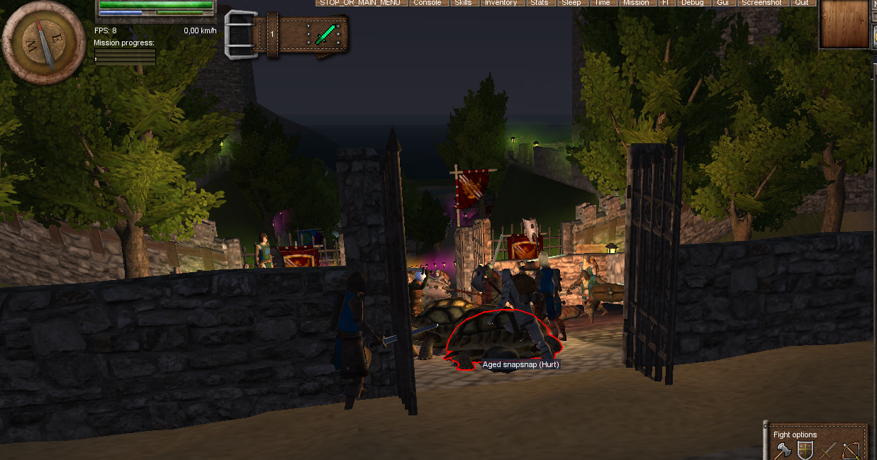 Image: GM Logi spawns monsters for the warriors