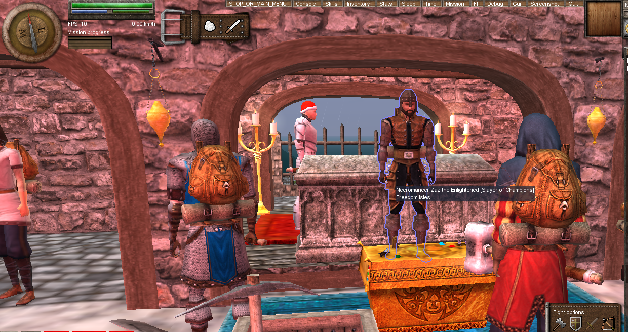 Image: Necromancer Zaz holds sermon in church