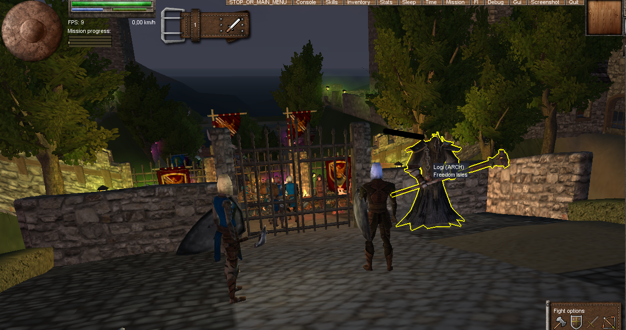 Image: BEFORE - both city gates still standing